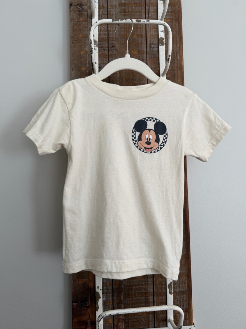 Made by Molly - Disney Mickey Mouse Cream Kids Short-Sleeve Tee